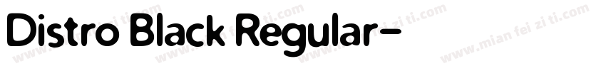 Distro Black Regular字体转换